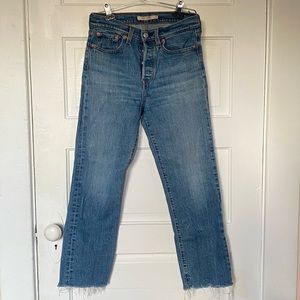 Levi’s Wedgie Straight Cropped Jeans